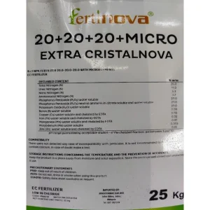 FERTINOVA 20-20-20+MICRO 25KG EXTRA CRISTALNOVA /Brightomax