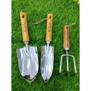 1SET/3PCS MITCO Stainless Steel GARDEN TOOLS / SHOVEL & GARDEN FORK