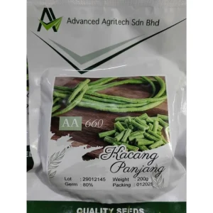AA 660 BENIH KACANG PANJANG 200g（SERUPA 0335 GREEN ROBIN）菜豆长豆种子类似青峰侠 yard long bean