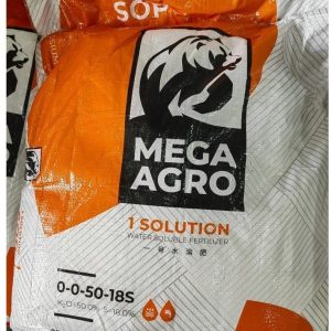 MEGA AGRO 0-0-50-18S potassium sulphate硫酸钾 25kg 1 Solution Water Soluble Fertilizer